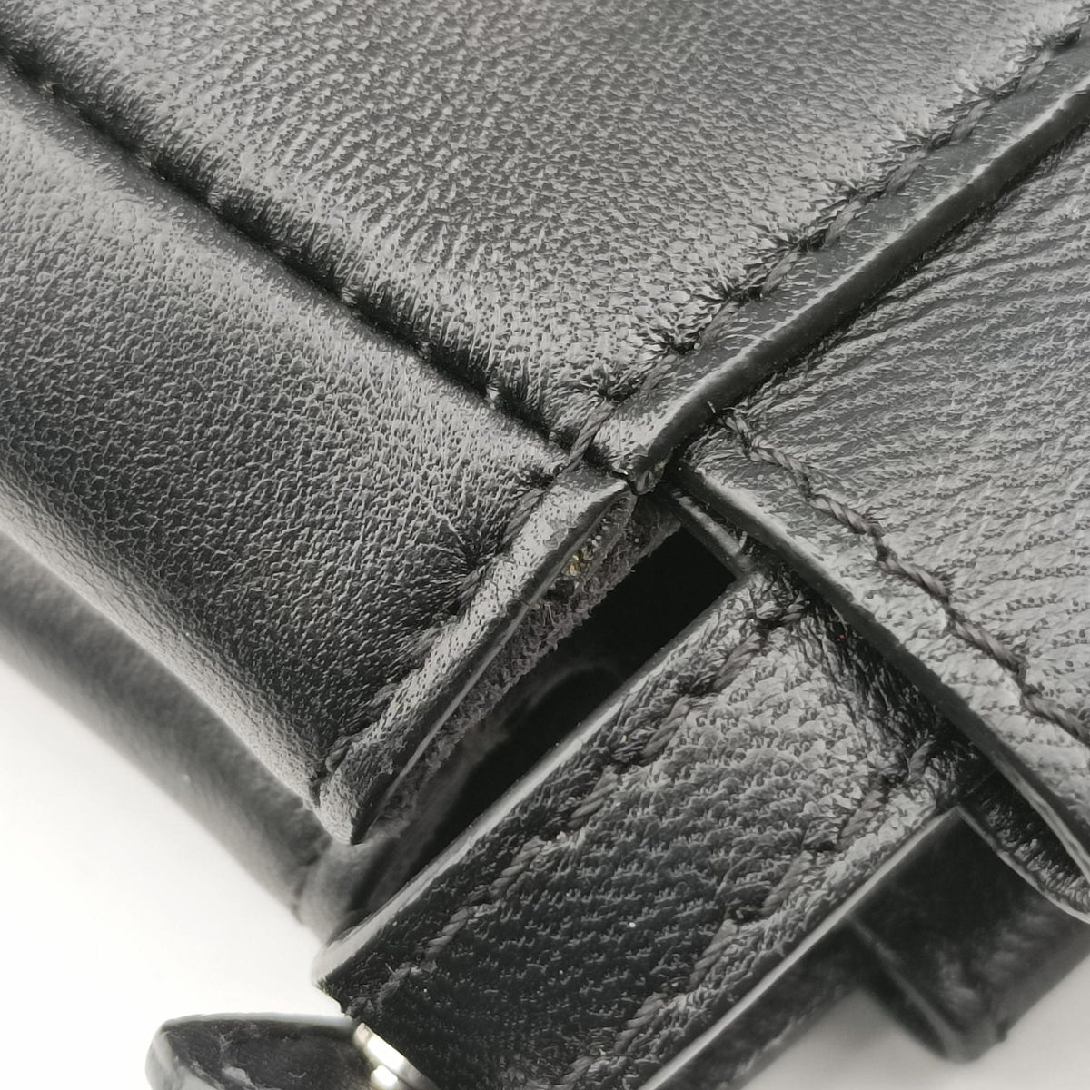 Pre-owned Fendi Micro Peekaboo Black×multi Leather 8M0355 shoulderbag | stylenewstar