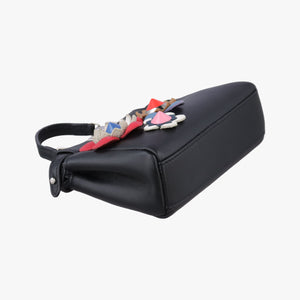 Pre-owned Fendi Micro Peekaboo Black×multi Leather 8M0355 shoulderbag | stylenewstar