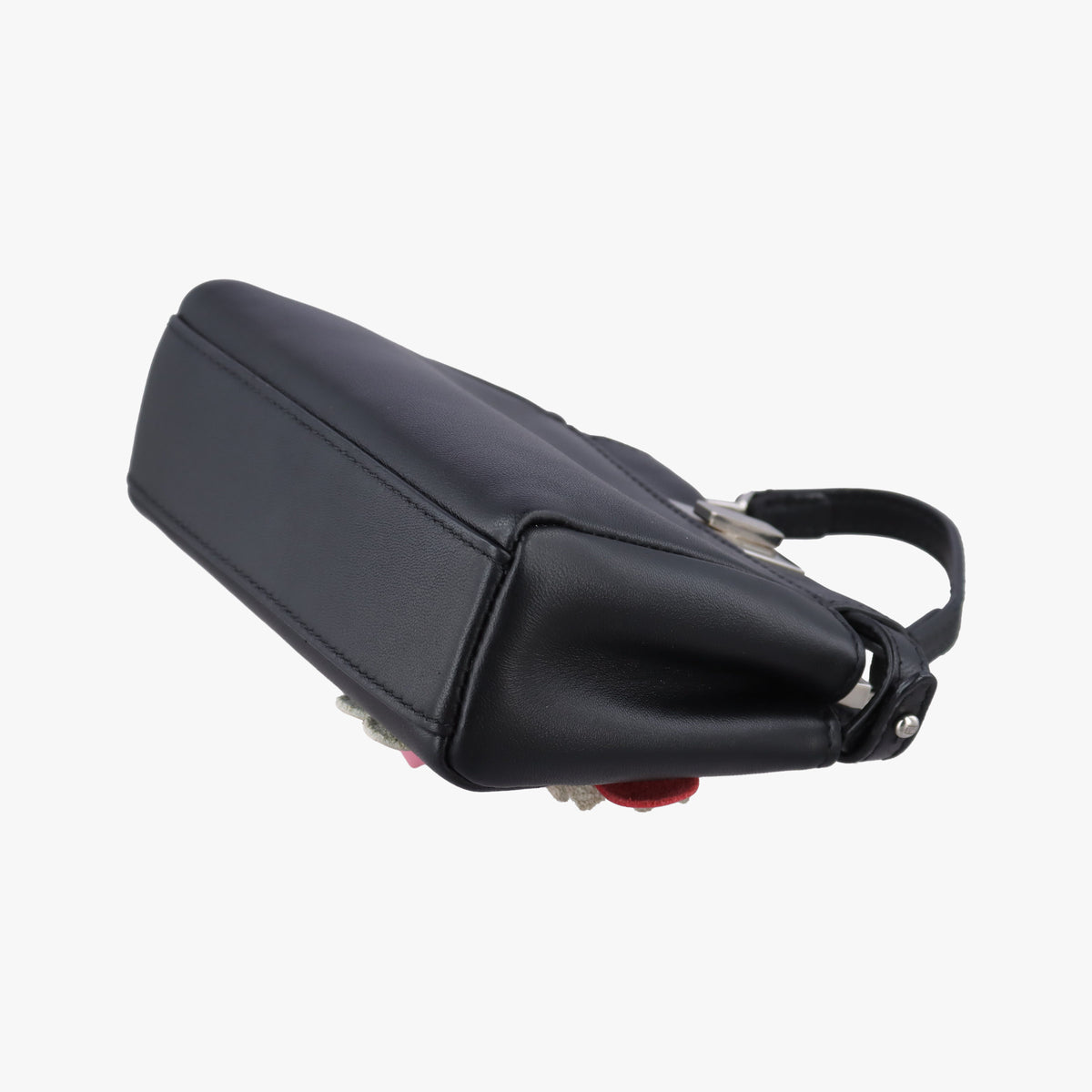 Pre-owned Fendi Micro Peekaboo Black×multi Leather 8M0355 shoulderbag | stylenewstar
