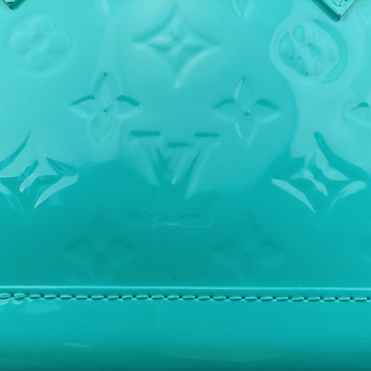 Pre-owned Louis Vuitton Alma BB Blue Lagon Vernis M91696 shoulderbag | stylenewstar