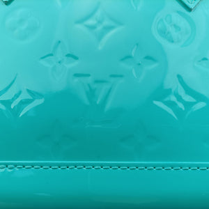 Pre-owned Louis Vuitton Alma BB Blue Lagon Vernis M91696 shoulderbag | stylenewstar