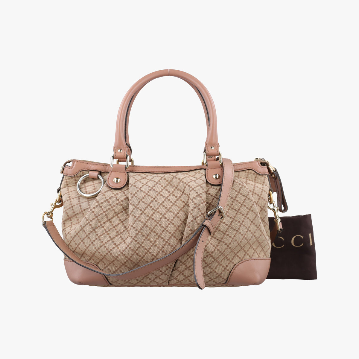 Secondhand Gucci Sukey Beige Canvas×Leather 247902 shoulderbag | stylenewstar
