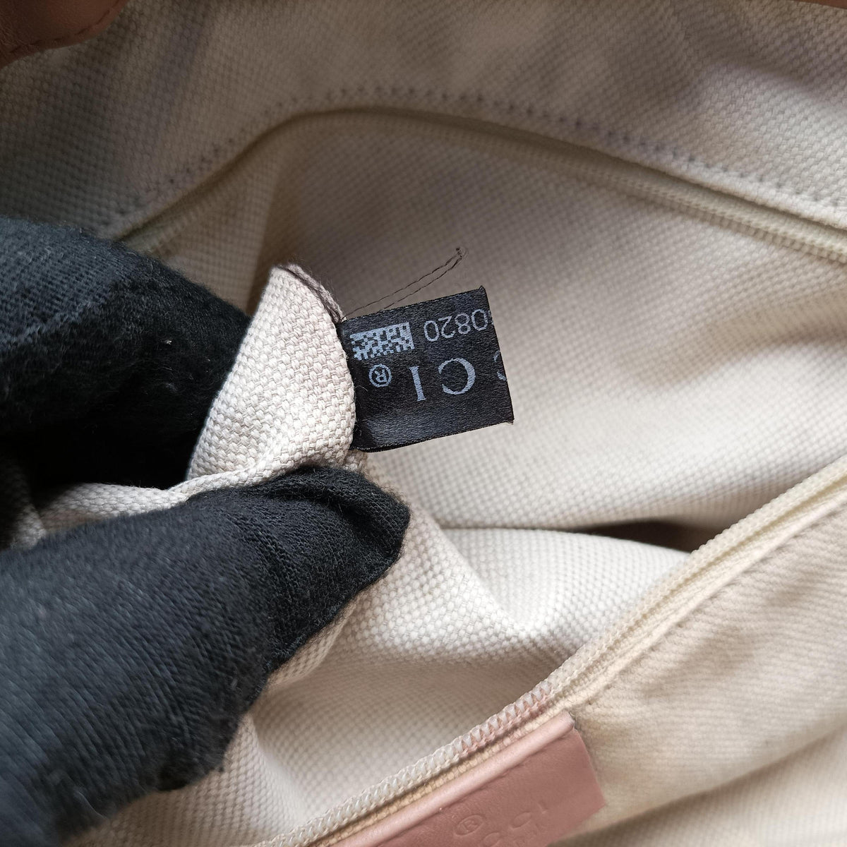 Secondhand Gucci Sukey Beige Canvas×Leather 247902 shoulderbag | stylenewstar