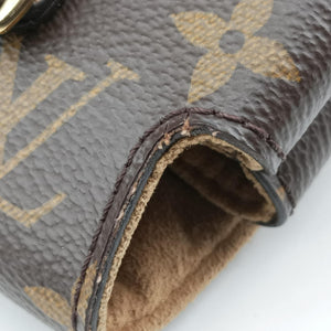 Pre-owned Louis Vuitton MARIGNAN brown×SESAME Monogram Canvas×calf leather M44544 shoulderbag | stylenewstar