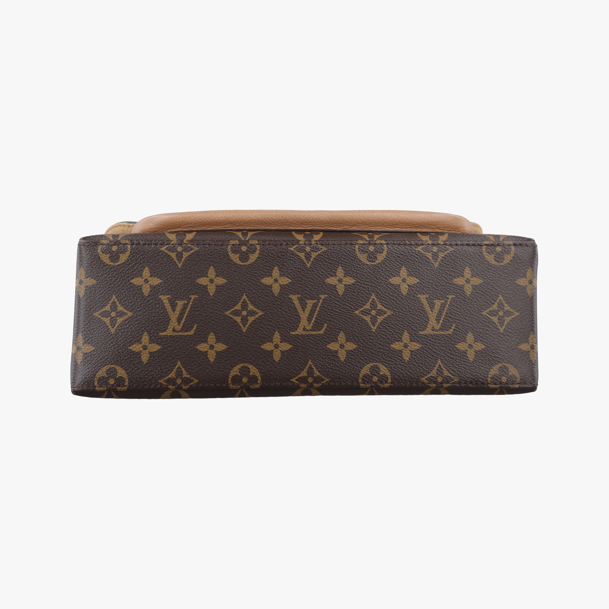 Pre-owned Louis Vuitton MARIGNAN brown×SESAME Monogram Canvas×calf leather M44544 shoulderbag | stylenewstar