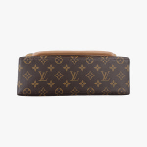 Pre-owned Louis Vuitton MARIGNAN brown×SESAME Monogram Canvas×calf leather M44544 shoulderbag | stylenewstar