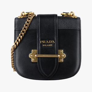 Secondhand Prada Pionniere Black leather 1BH056 shoulderbag | stylenewstar