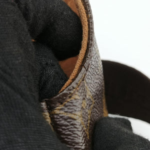 Pre-owned Louis Vuitton ABBESSES brown Monogram Canvas M45257 crossbodybag | stylenewstar