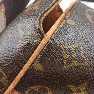 Pre-owned Louis Vuitton ABBESSES brown Monogram Canvas M45257 crossbodybag | stylenewstar