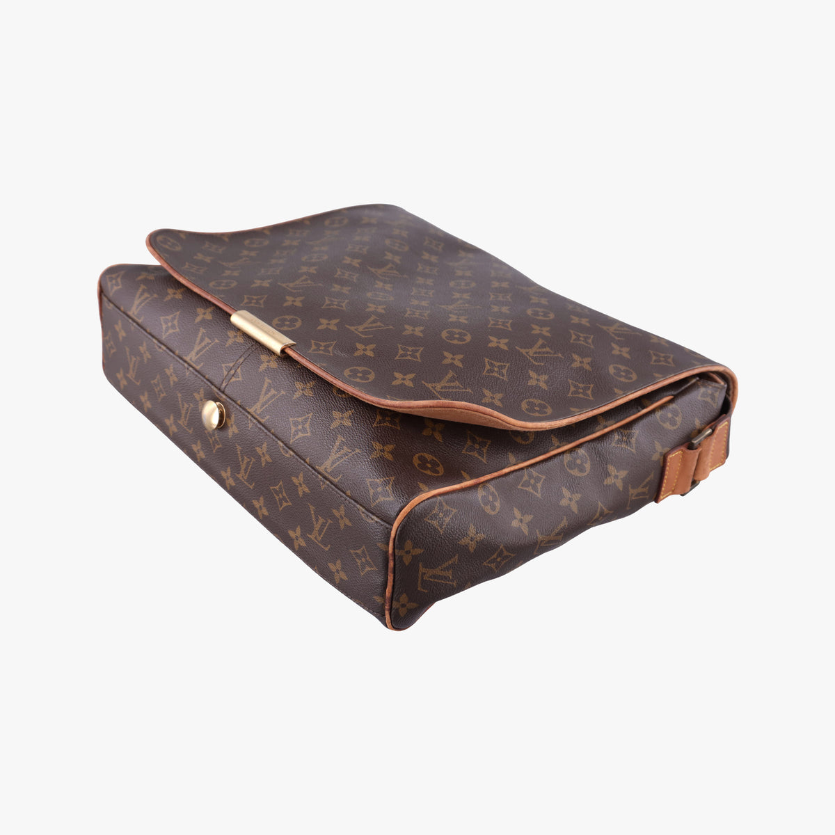 Pre-owned Louis Vuitton ABBESSES brown Monogram Canvas M45257 crossbodybag | stylenewstar
