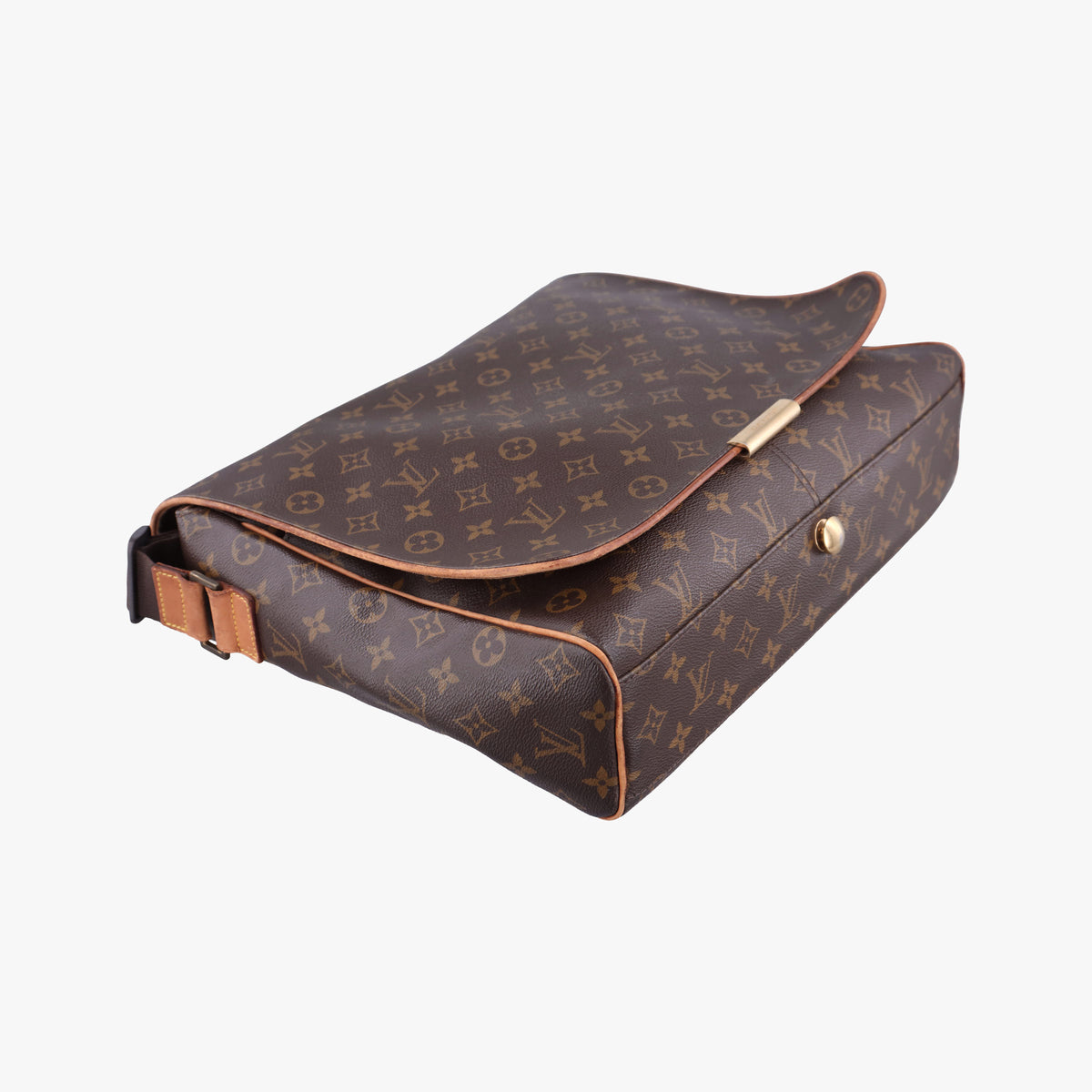 Pre-owned Louis Vuitton ABBESSES brown Monogram Canvas M45257 crossbodybag | stylenewstar