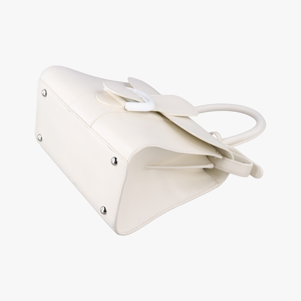 Vintage Delvaux Brillant White Leather  shoulderbag | stylenewstar