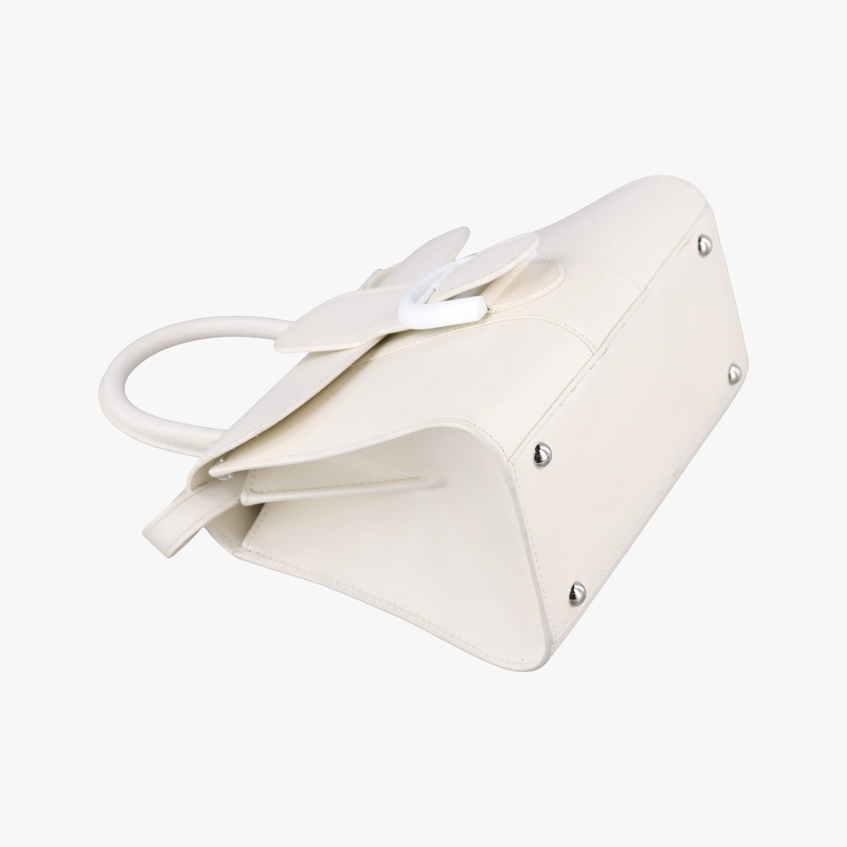 Vintage Delvaux Brillant White Leather  shoulderbag | stylenewstar