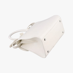 Vintage Delvaux Brillant White Leather  shoulderbag | stylenewstar