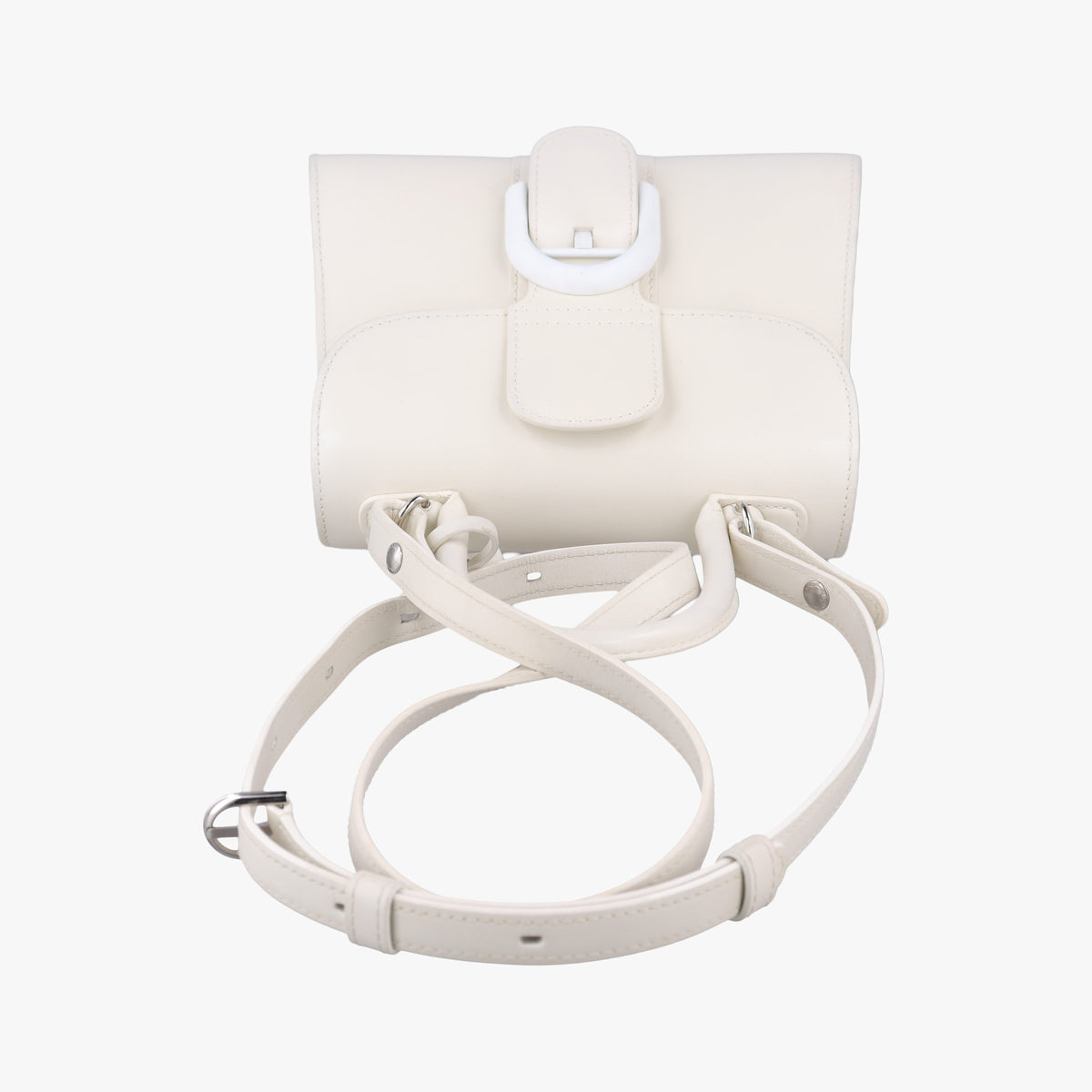 Vintage Delvaux Brillant White Leather  shoulderbag | stylenewstar