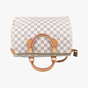 Pre-owned Louis Vuitton Speedy 30 AZUR Damier Canvas N41533 handbag | stylenewstar