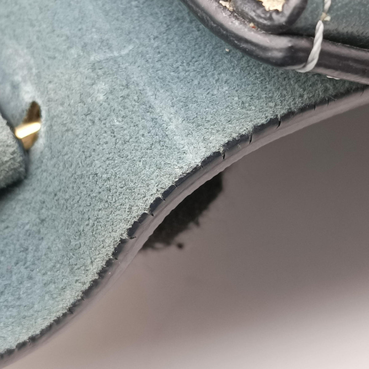 Secondhand Chloe DREW Blue Suede×Leather  shoulderbag | stylenewstar
