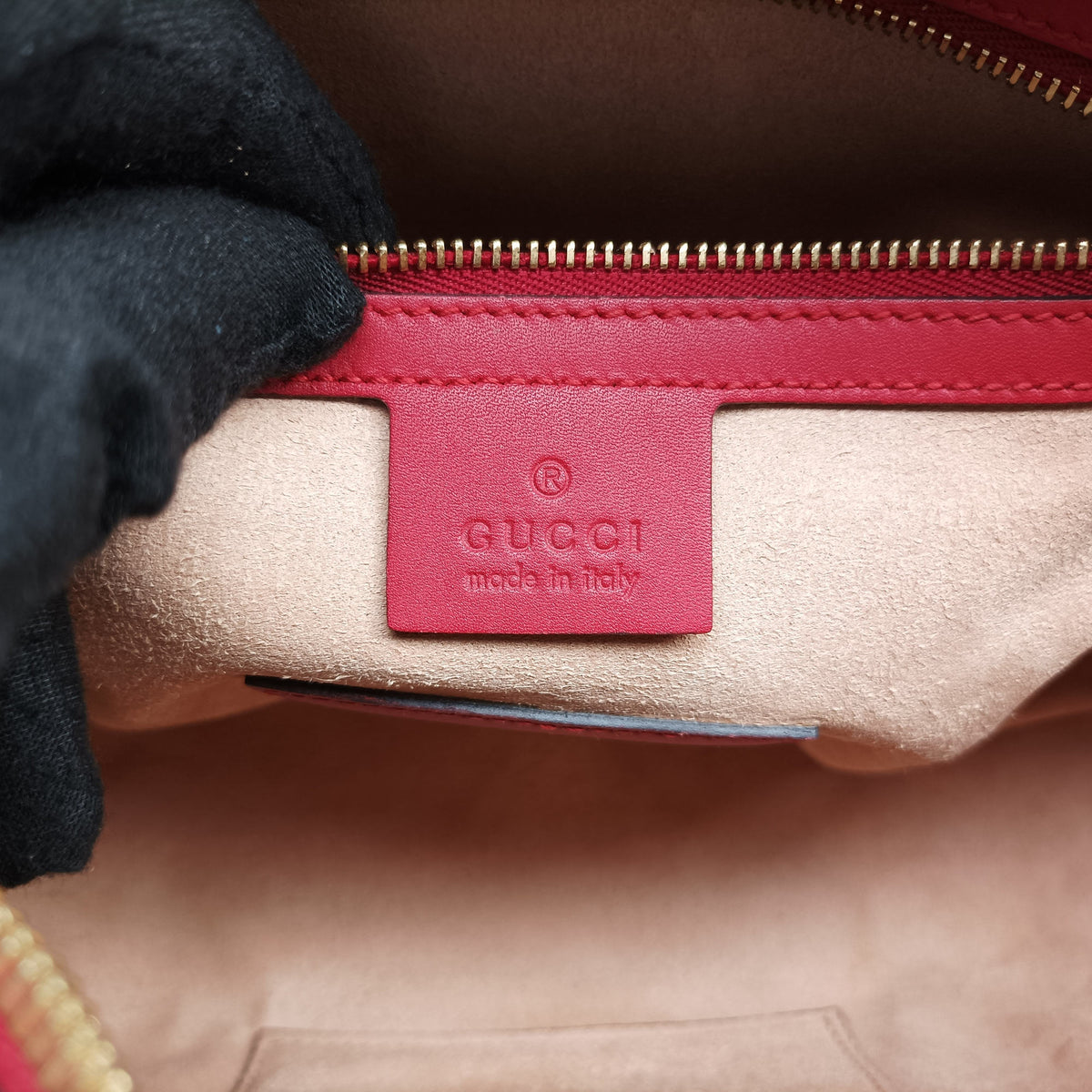 Secondhand Gucci GG SUPREME Heart Embroidered Beige x Multicolour PVC coated canvas×Leather 409529 shoulderbag | stylenewstar