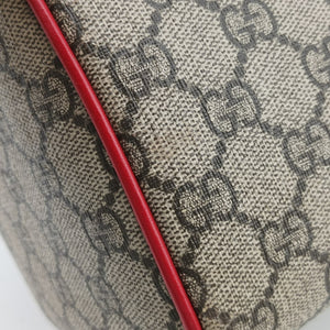 Secondhand Gucci GG SUPREME Heart Embroidered Beige x Multicolour PVC coated canvas×Leather 409529 shoulderbag | stylenewstar