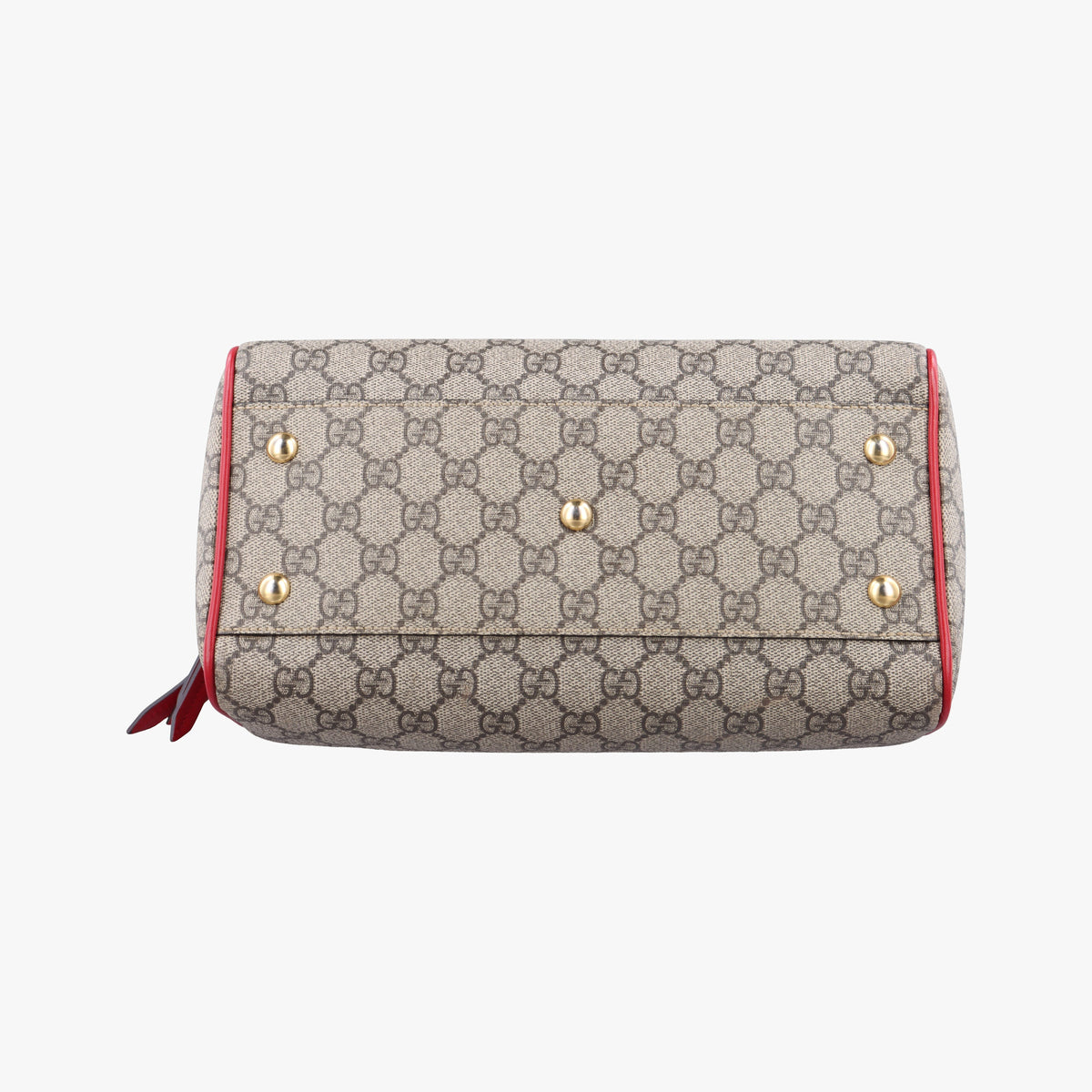 Secondhand Gucci GG SUPREME Heart Embroidered Beige x Multicolour PVC coated canvas×Leather 409529 shoulderbag | stylenewstar