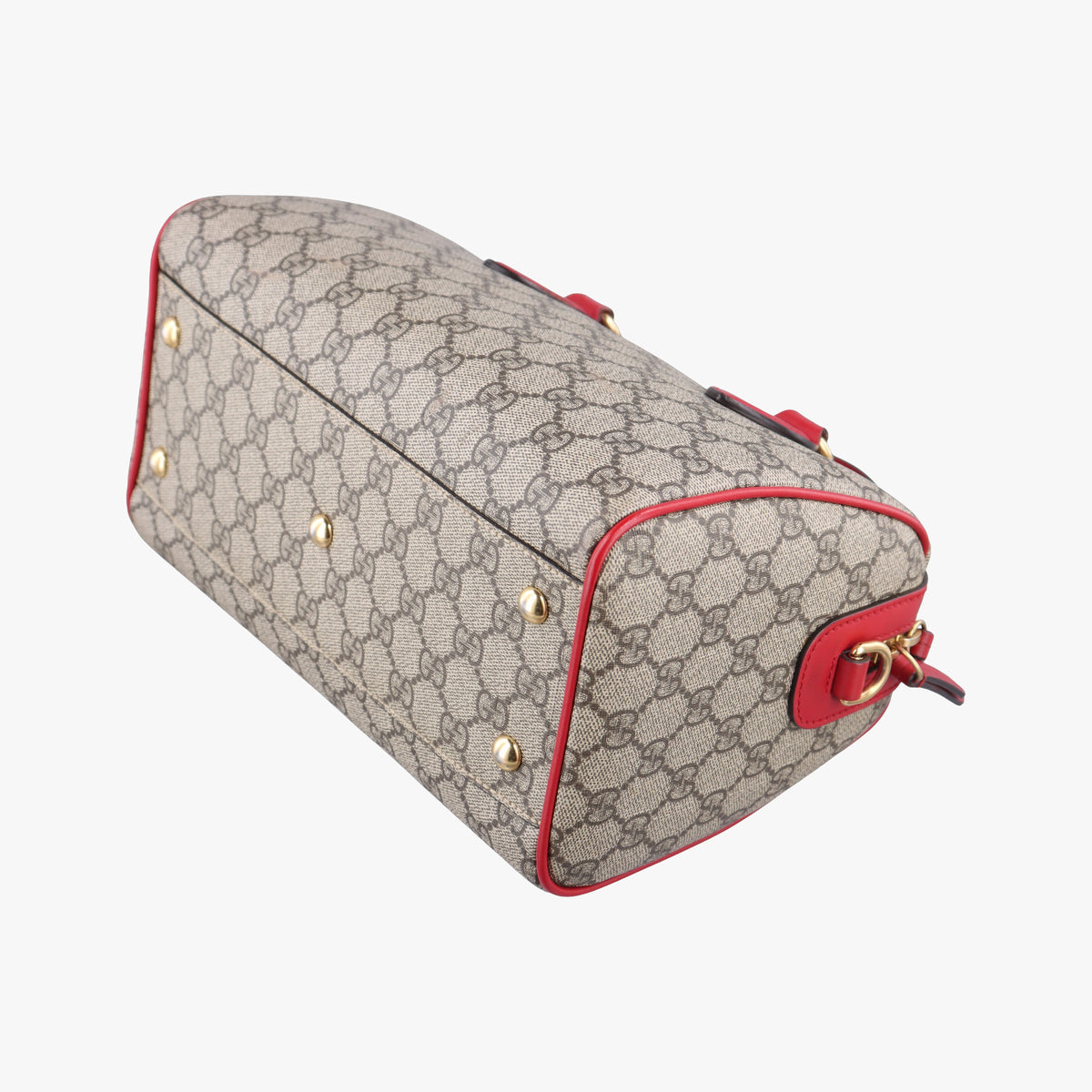 Secondhand Gucci GG SUPREME Heart Embroidered Beige x Multicolour PVC coated canvas×Leather 409529 shoulderbag | stylenewstar