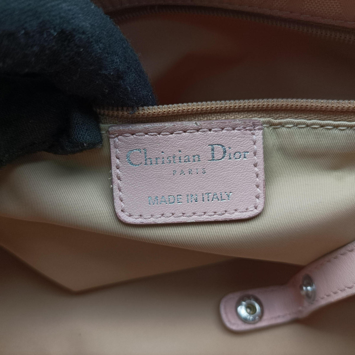 Pre-owned Christian Dior Lovely Pink Canvas × Leather  handbag | stylenewstar