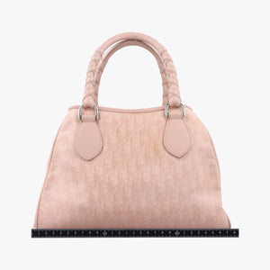 Pre-owned Christian Dior Lovely Pink Canvas × Leather  handbag | stylenewstar