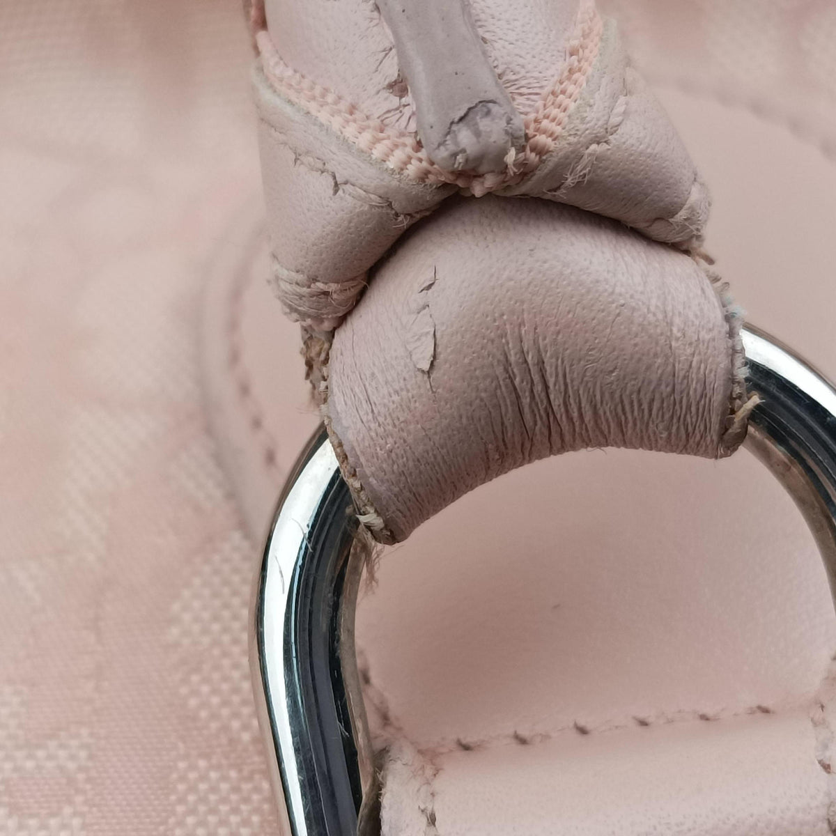 Pre-owned Christian Dior Lovely Pink Canvas × Leather  handbag | stylenewstar