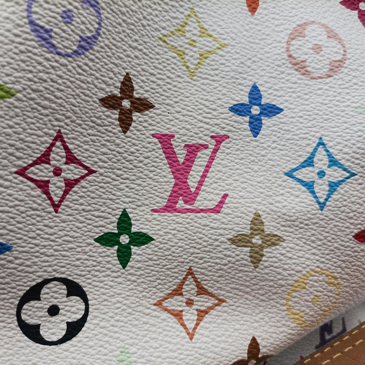 Pre-owned Louis Vuitton Petit Noe white Monogram Multicolor M42229 shoulderbag | stylenewstar
