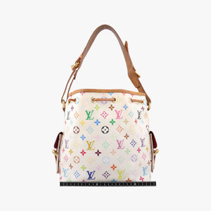 Pre-owned Louis Vuitton Petit Noe white Monogram Multicolor M42229 shoulderbag | stylenewstar