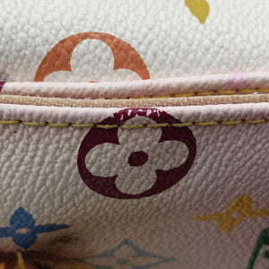 Pre-owned Louis Vuitton Petit Noe white Monogram Multicolor M42229 shoulderbag | stylenewstar