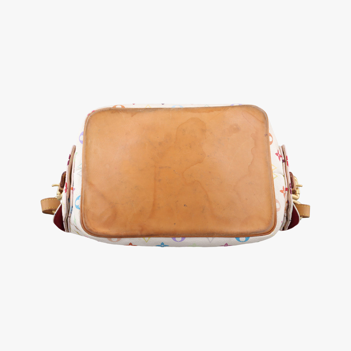 Pre-owned Louis Vuitton Petit Noe white Monogram Multicolor M42229 shoulderbag | stylenewstar