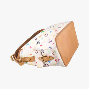 Pre-owned Louis Vuitton Petit Noe white Monogram Multicolor M42229 shoulderbag | stylenewstar