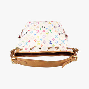 Pre-owned Louis Vuitton Petit Noe white Monogram Multicolor M42229 shoulderbag | stylenewstar