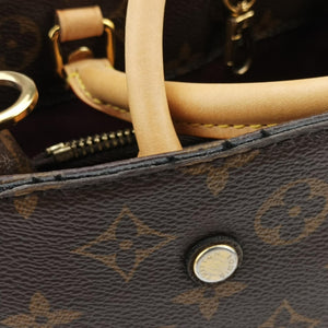 Pre-owned Louis Vuitton Montaigne BB brown Monogram Canvas M41055 handbag | stylenewstar