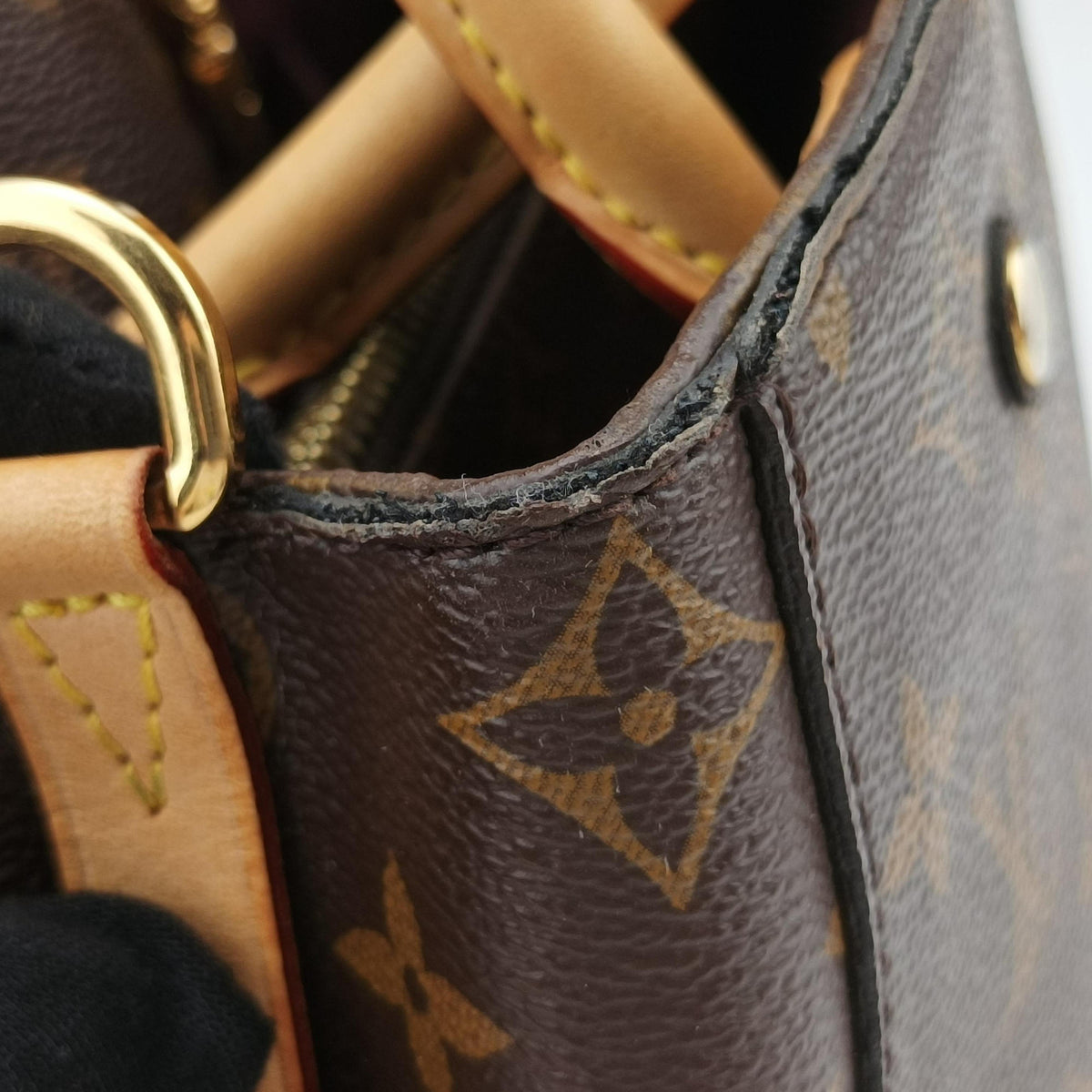Pre-owned Louis Vuitton Montaigne BB brown Monogram Canvas M41055 handbag | stylenewstar