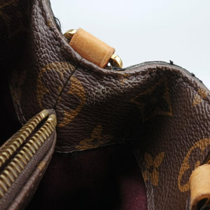 Pre-owned Louis Vuitton Montaigne BB brown Monogram Canvas M41055 handbag | stylenewstar