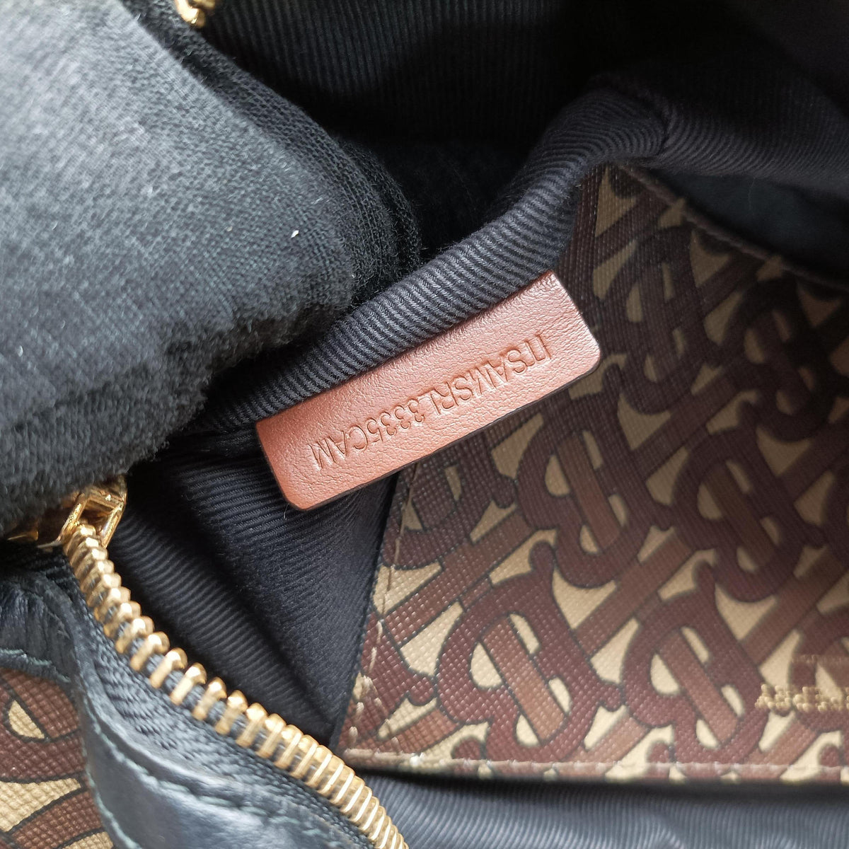Pre-owned Burberry Monogram Stripe Brown×Multicolour PVC coated canvas x leather  bum bag/waist bag | stylenewstar