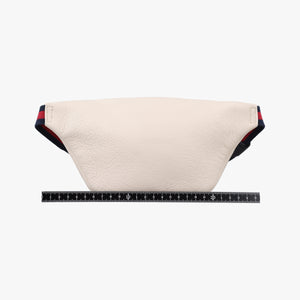 Pre-owned Gucci Print White Leather 527792 bum bag/waist bag | stylenewstar
