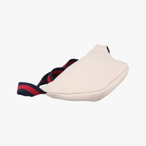 Pre-owned Gucci Print White Leather 527792 bum bag/waist bag | stylenewstar