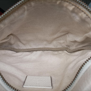 Pre-owned Gucci Print White Leather 527792 bum bag/waist bag | stylenewstar