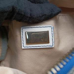 Vintage Fendi Forever Gradient Print White×Blue Canvas × Leather 8BL068 handbag | stylenewstar