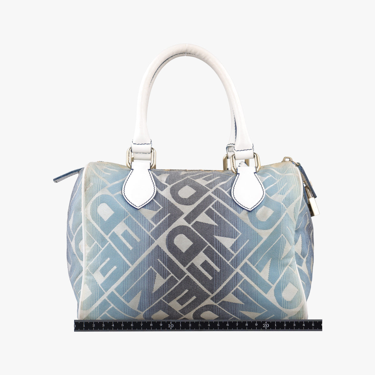 Vintage Fendi Forever Gradient Print White×Blue Canvas × Leather 8BL068 handbag | stylenewstar