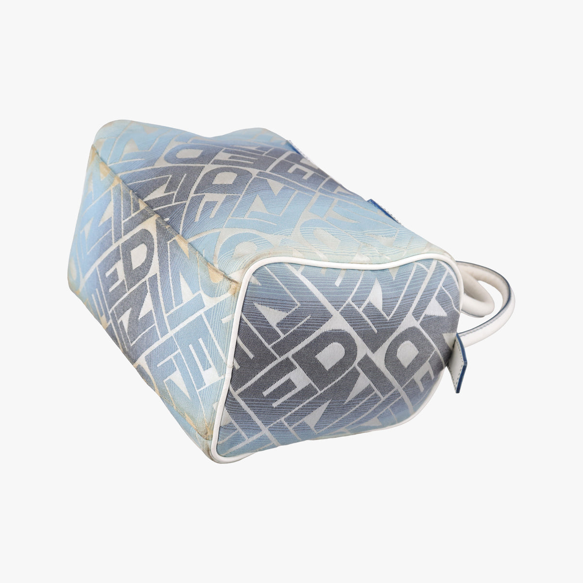 Vintage Fendi Forever Gradient Print White×Blue Canvas × Leather 8BL068 handbag | stylenewstar