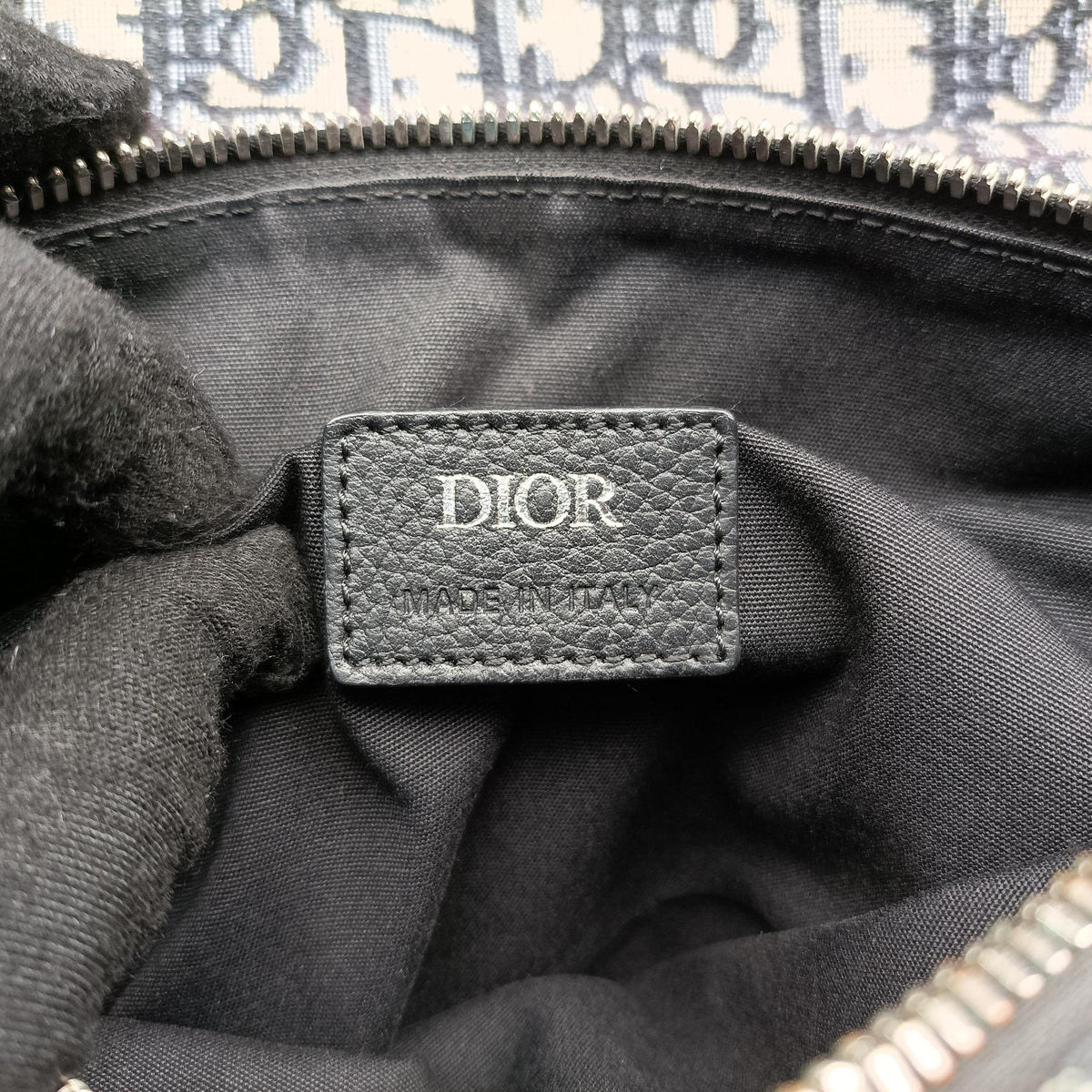 Vintage Christian Dior saddle Navy Jacquard×Leather  bum bag/waist bag | stylenewstar