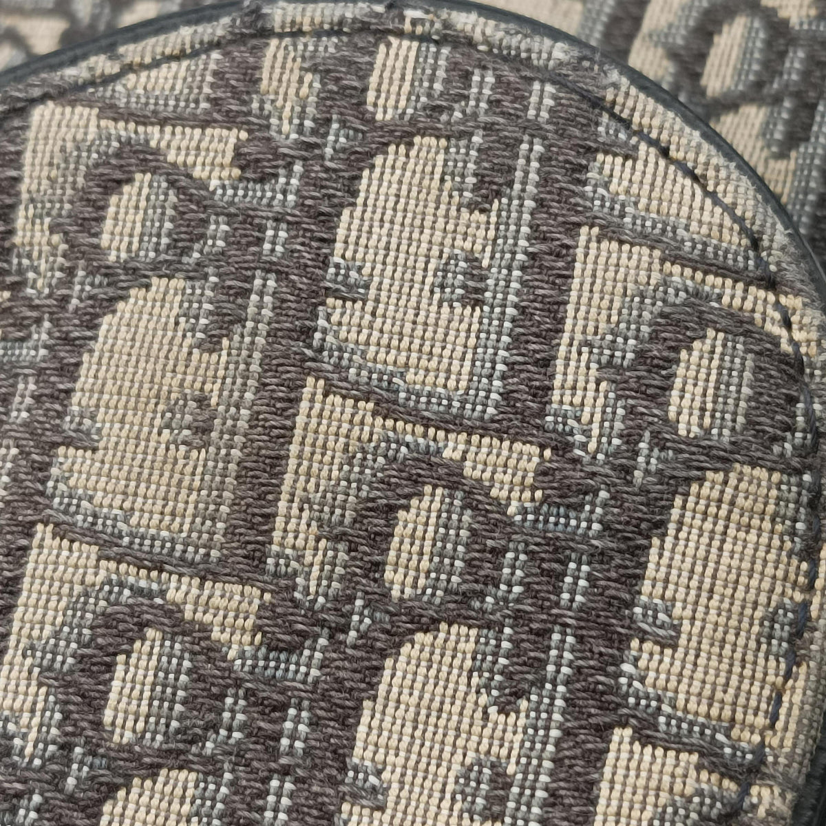 Vintage Christian Dior saddle Navy Jacquard×Leather  bum bag/waist bag | stylenewstar