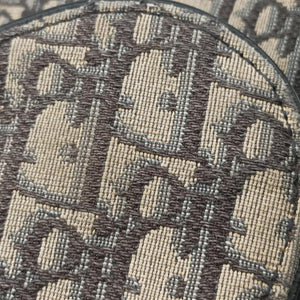 Vintage Christian Dior saddle Navy Jacquard×Leather  bum bag/waist bag | stylenewstar