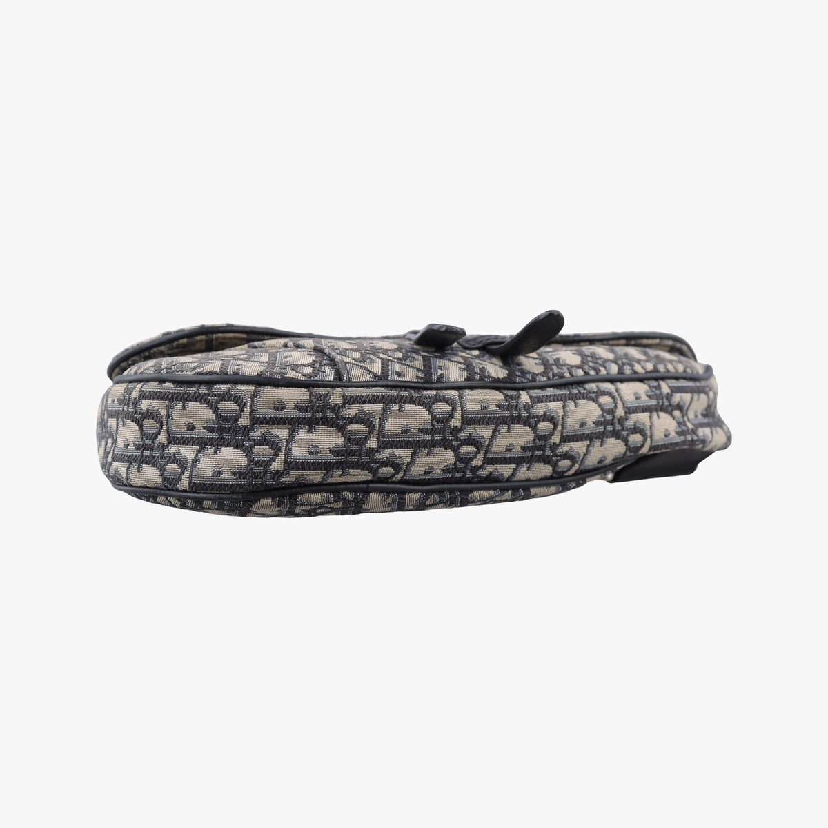 Vintage Christian Dior saddle Navy Jacquard×Leather  bum bag/waist bag | stylenewstar