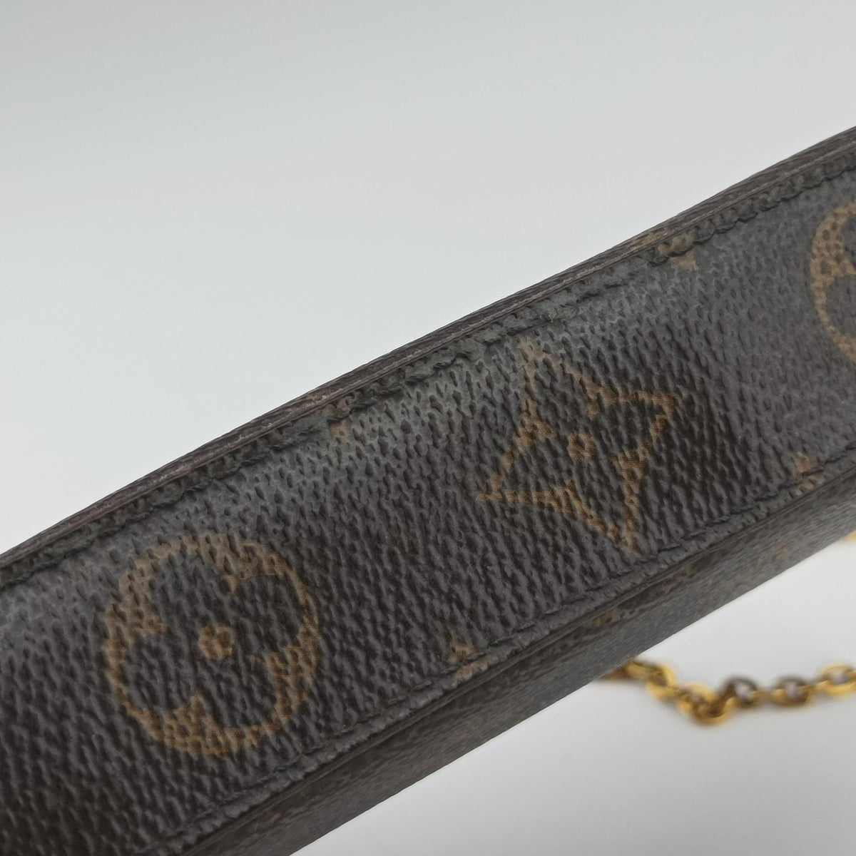Pre-owned Louis Vuitton Pochette Felicie Brown Monogram Canvas M61276 shoulderbag | stylenewstar
