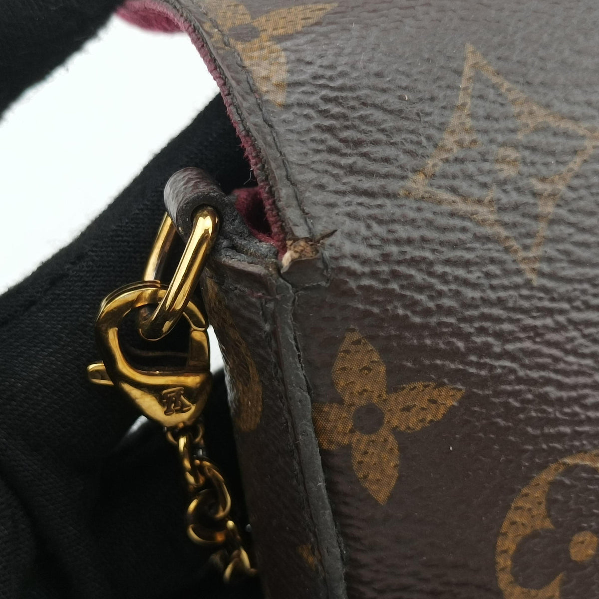 Pre-owned Louis Vuitton Pochette Felicie Brown Monogram Canvas M61276 shoulderbag | stylenewstar